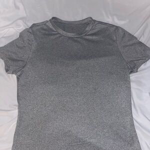 2pt SET: Grey athletic shirt, grey yoga pants